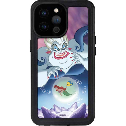 Disney Villains Ursula Ariel and Flounder iPhone 14 Pro Max Waterproof Case