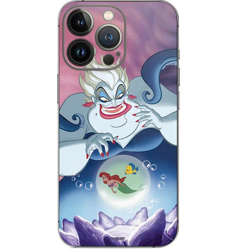 Disney Villains Ursula Ariel and Flounder iPhone 14 Pro Skin