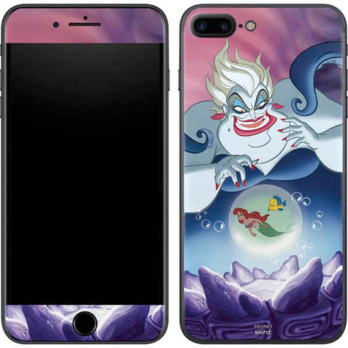 Disney Villains Ursula Ariel and Flounder iPhone 8 Plus Skin