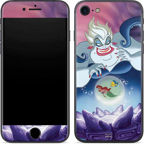 Disney Villains Ursula Ariel and Flounder iPhone 8 Skin