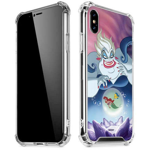Disney Villains Ursula Ariel and Flounder iPhone XS Max Clear Case