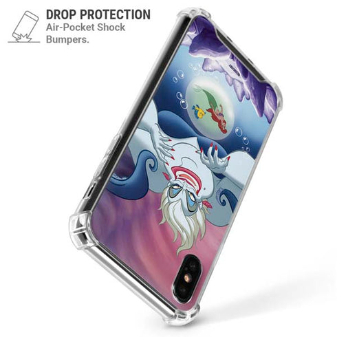 Disney Villains Ursula Ariel and Flounder iPhone XS Max Clear Case