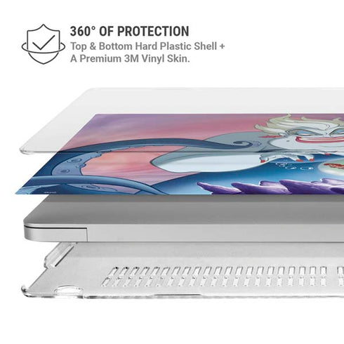Disney Villains Ursula Ariel and Flounder MacBook Air 15in (2023-2025) Case plus Skin