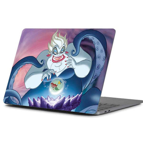 Disney Villains Ursula Ariel and Flounder Apple MacBook Pro 13-inch Skin