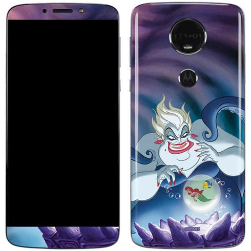 Disney Villains Ursula Ariel and Flounder Moto E5 Plus Skin