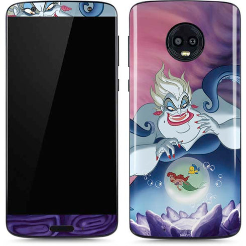 Disney Villains Ursula Ariel and Flounder Moto G6 Skin