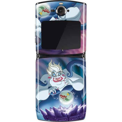 Disney Villains Ursula Ariel and Flounder Motorola RAZR Skin