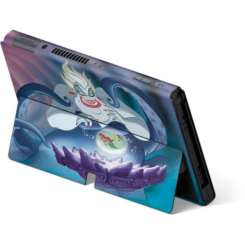 Disney Villains Ursula Ariel and Flounder Nintendo Switch OLED (2021) Skin