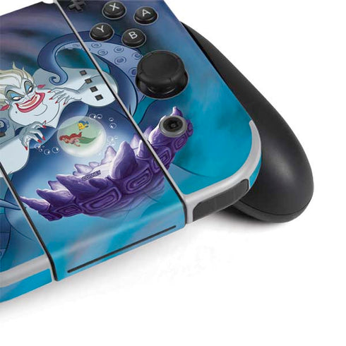 Disney Villains Ursula Ariel and Flounder Nintendo Switch OLED (2021) Skin