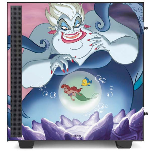 Disney Villains Ursula Ariel and Flounder NZXT H510 Compact ATX Mid-Tower Case Skin