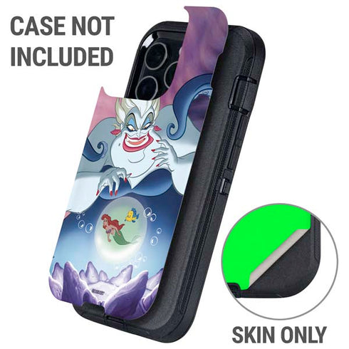 Disney Villains Ursula Ariel and Flounder Otterbox Defender iPhone Skin