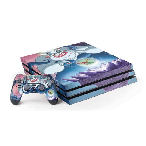 Disney Villains Ursula Ariel and Flounder PS4 Pro Bundle Skin