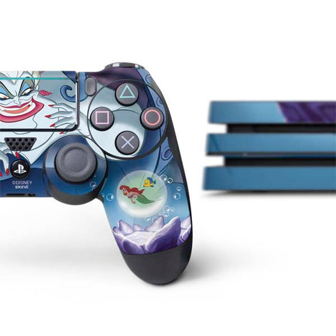 Disney Villains Ursula Ariel and Flounder PS4 Pro Bundle Skin