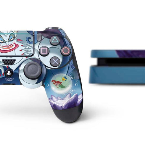 Disney Villains Ursula Ariel and Flounder PS4 Slim Bundle Skin