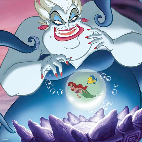 Disney Villains Ursula Ariel and Flounder PS4 Slim Skin