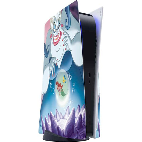 Disney Villains Ursula Ariel and Flounder PS5 Console Skin