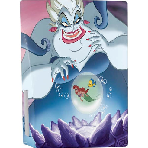 Disney Villains Ursula Ariel and Flounder PS5 Console Skin