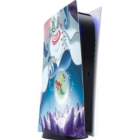 Disney Villains Ursula Ariel and Flounder PS5 Digital Edition Console Skin