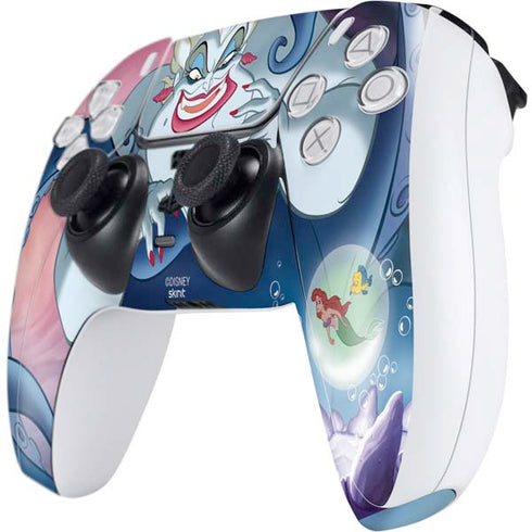 Disney Villains Ursula Ariel and Flounder PS5 Controller Skin