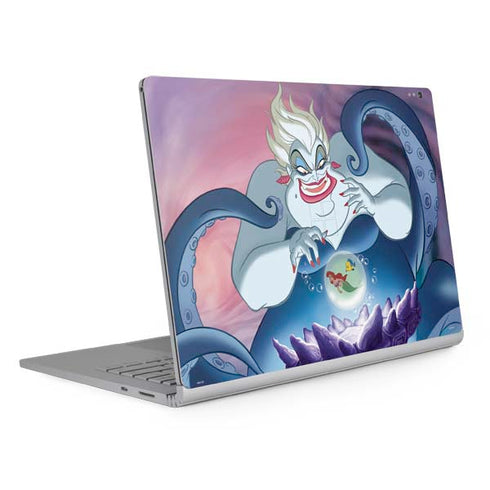 Disney Villains Ursula Ariel and Flounder Surface Book 2 13.5in Skin