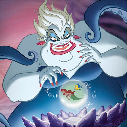 Disney Villains Ursula Ariel and Flounder Surface Book 2 13.5in Skin