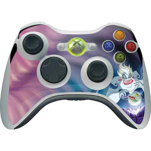 Disney Villains Ursula Ariel and Flounder Xbox 360 Wireless Controller Skin