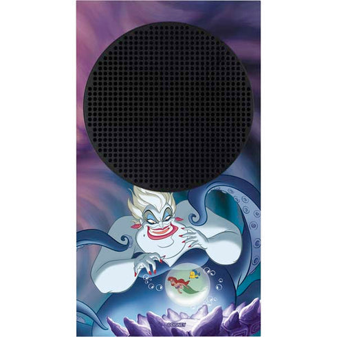 Disney Villains Ursula Ariel and Flounder Xbox Series S Console Skin