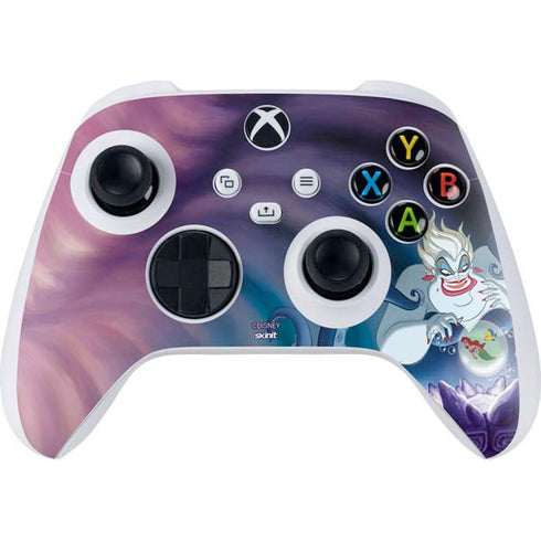 Disney Villains Ursula Ariel and Flounder Xbox Series S Controller Skin