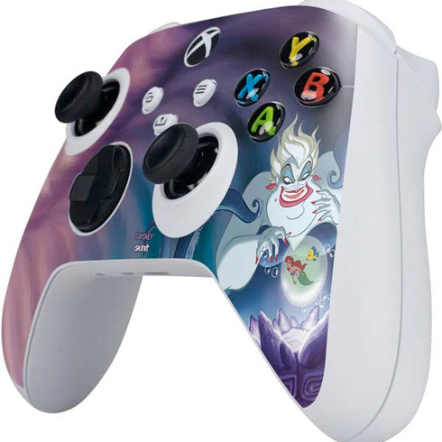 Disney Villains Ursula Ariel and Flounder Xbox Series S Controller Skin