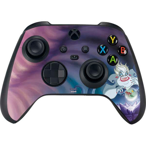 Disney Villains Ursula Ariel and Flounder Xbox Series X Controller Skin