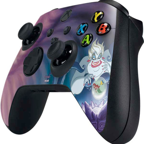 Disney Villains Ursula Ariel and Flounder Xbox Series X Controller Skin
