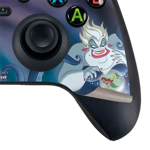 Disney Villains Ursula Ariel and Flounder Xbox Series X Controller Skin