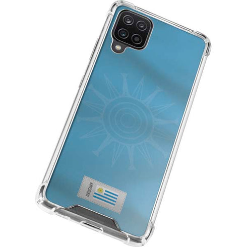 Uruguay Soccer Flag Galaxy A12 Clear Case