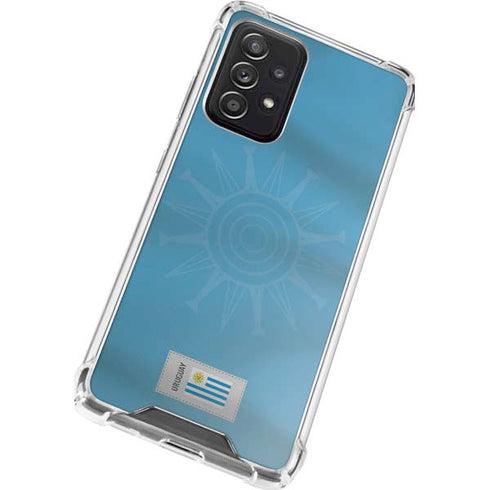 Uruguay Soccer Flag Galaxy A52 5G Clear Case
