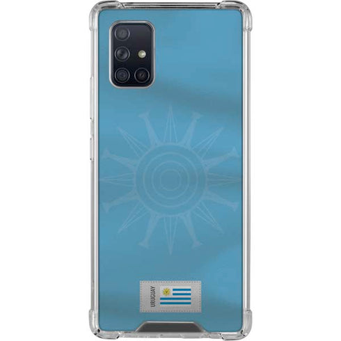 Uruguay Soccer Flag Galaxy A71 5G Clear Case