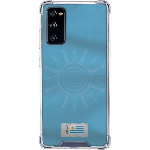 Uruguay Soccer Flag Galaxy S20 FE Clear Case