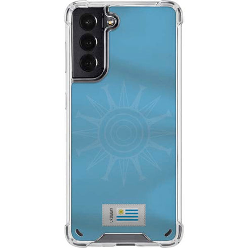Uruguay Soccer Flag Galaxy S21 5G Clear Case