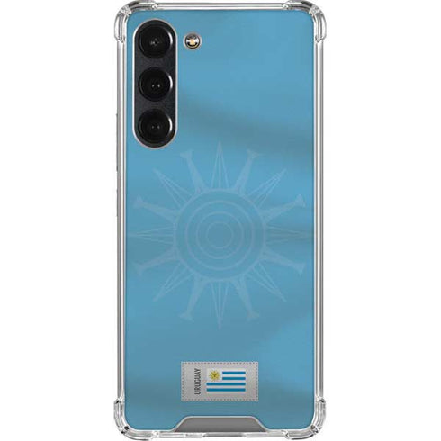 Uruguay Soccer Flag Galaxy S23 Plus Clear Case