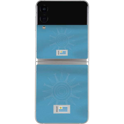 Uruguay Soccer Flag Galaxy Z Flip3 5G Skin