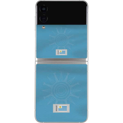 Uruguay Soccer Flag Galaxy Z Flip4 5G Skin