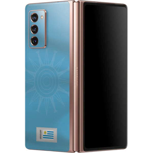 Uruguay Soccer Flag Galaxy Z Fold2 5G Skin