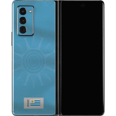 Uruguay Soccer Flag Galaxy Z Fold2 5G Skin