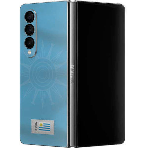 Uruguay Soccer Flag Galaxy Z Fold4 5G Skin