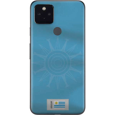 Uruguay Soccer Flag Google Pixel 5a Skin