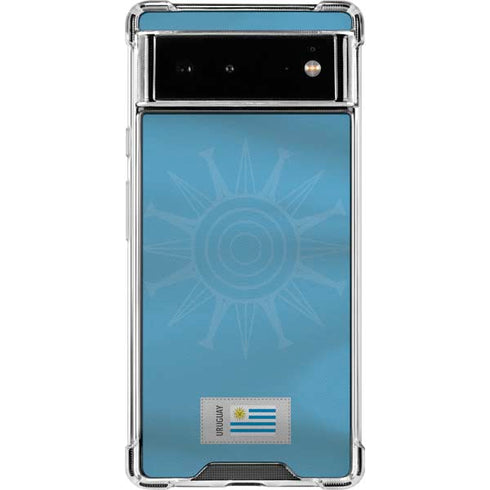 Uruguay Soccer Flag Google Pixel 6 Clear Case