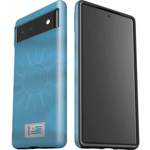 Uruguay Soccer Flag Google Pixel 6 Case