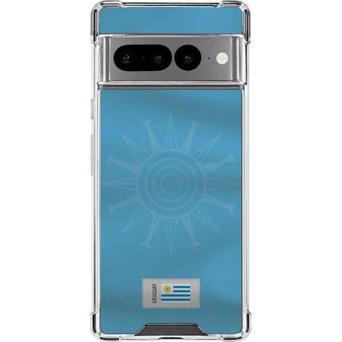 Uruguay Soccer Flag Google Pixel 7 Pro Clear Case