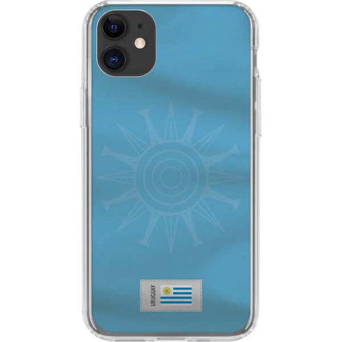 Uruguay Soccer Flag iPhone 11 Clear Case