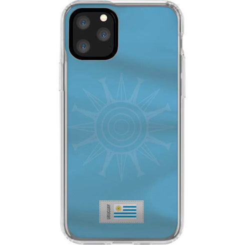 Uruguay Soccer Flag iPhone 11 Pro Clear Case