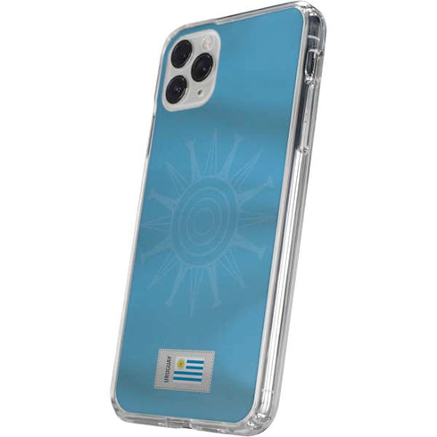 Uruguay Soccer Flag iPhone 11 Pro Clear Case